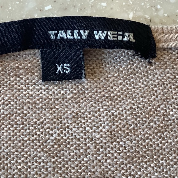 Tally Weijl Cream Lightweight Sweater Top Size XS Long Sleeves Oversized - Picture 3 of 5